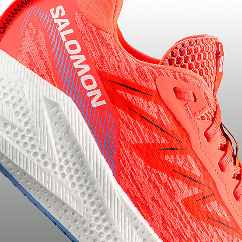 Scarpe da running da uomo Salomon Aero Glide 4 neon flame/white/persia 8