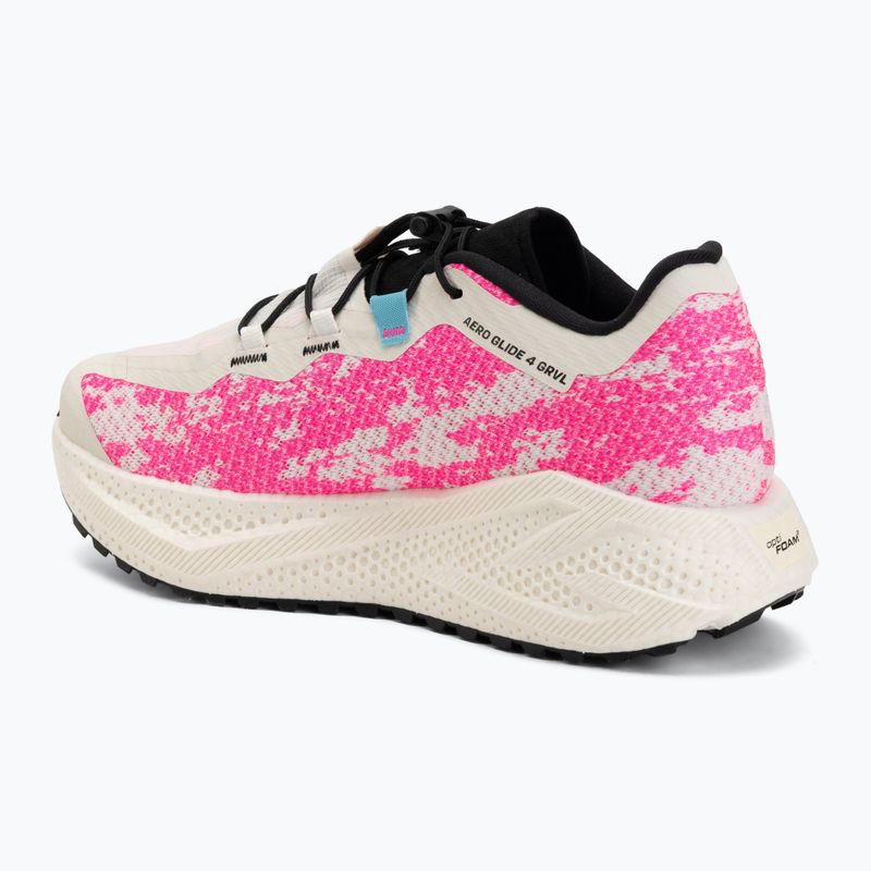 Scarpe da running da uomo Salomon Aero Glide 4 GRVL vanilla ice/knockout pink/black 3