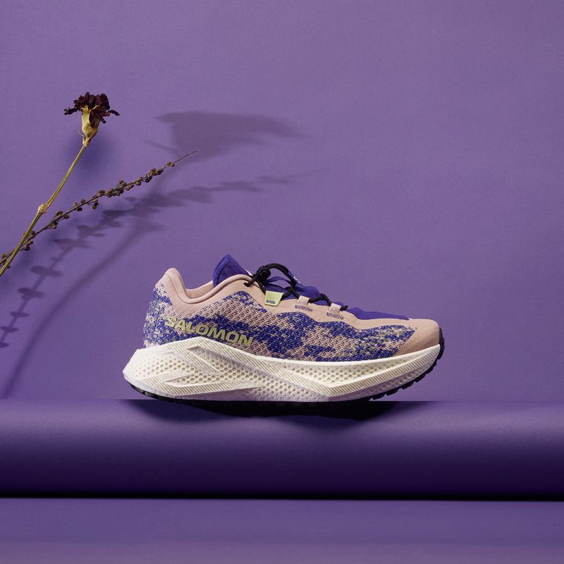 Scarpe da running da donna Salomon Aero Glide 4 GRVL shadow gray/deep blue/butterfly 9