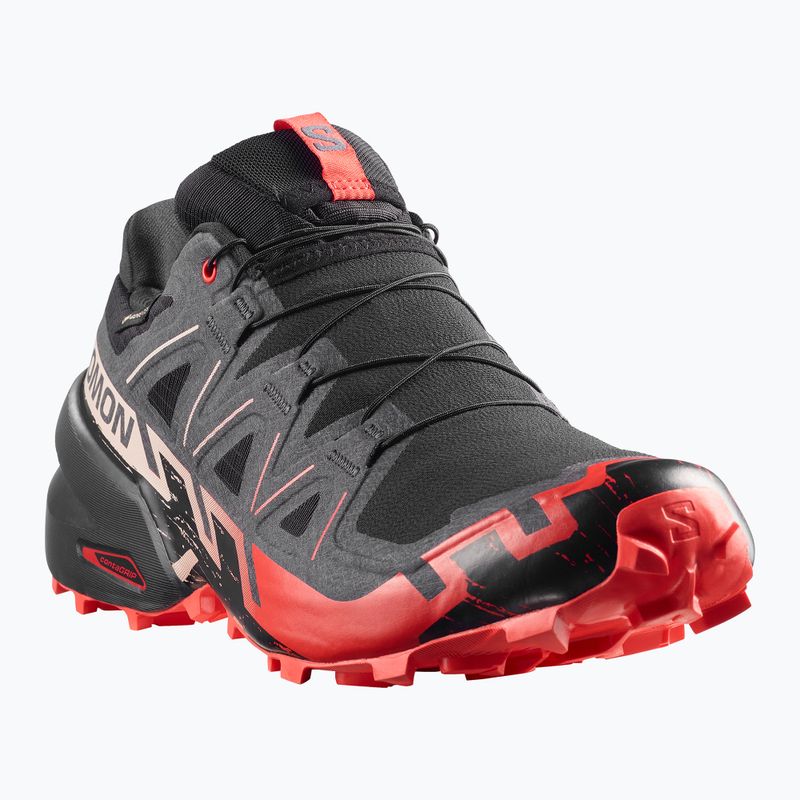Scarpe da corsa uomo Salomon Speedcross 6 GTX black/fiery red 2
