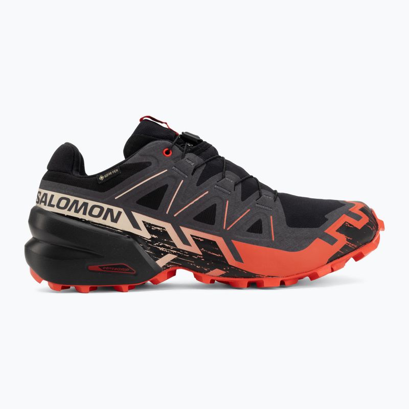 Scarpe da corsa uomo Salomon Speedcross 6 GTX black/fiery red 2