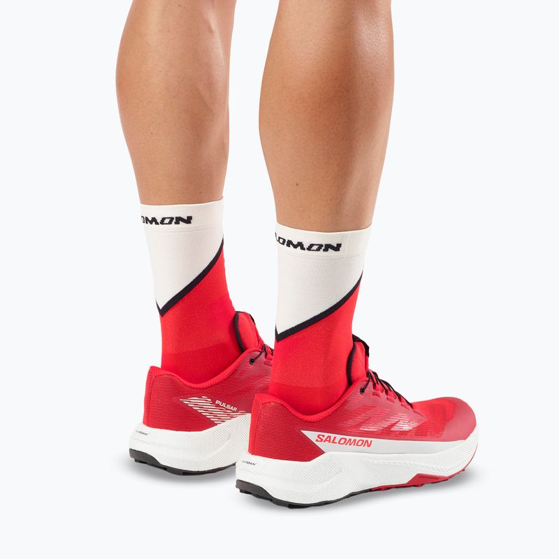 Scarpe da running da uomo Salomon Pulsar fiery red/vanilla ice/black 8