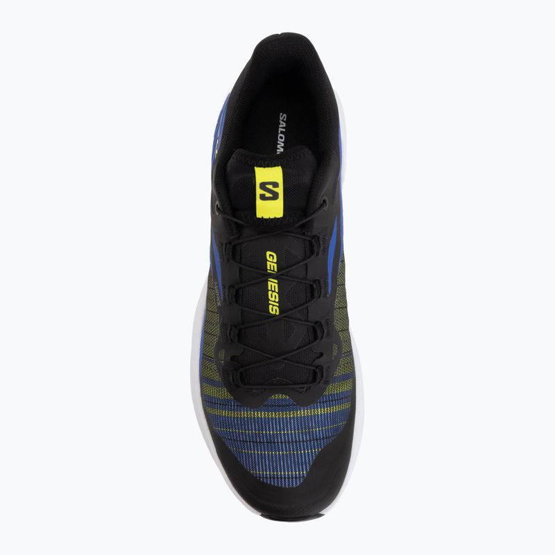 Scarpe da running da uomo Salomon Genesis black/acid lime/bluing 5