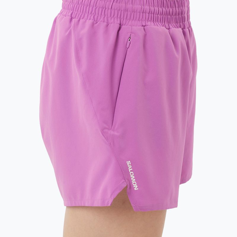 Pantaloncini da corsa da donna Salomon SHAKEout Core 4" iris orchid 4