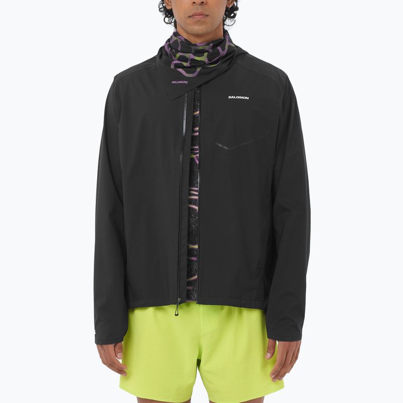 Giacca da running da uomo Salomon Bonatti Waterproof dee black