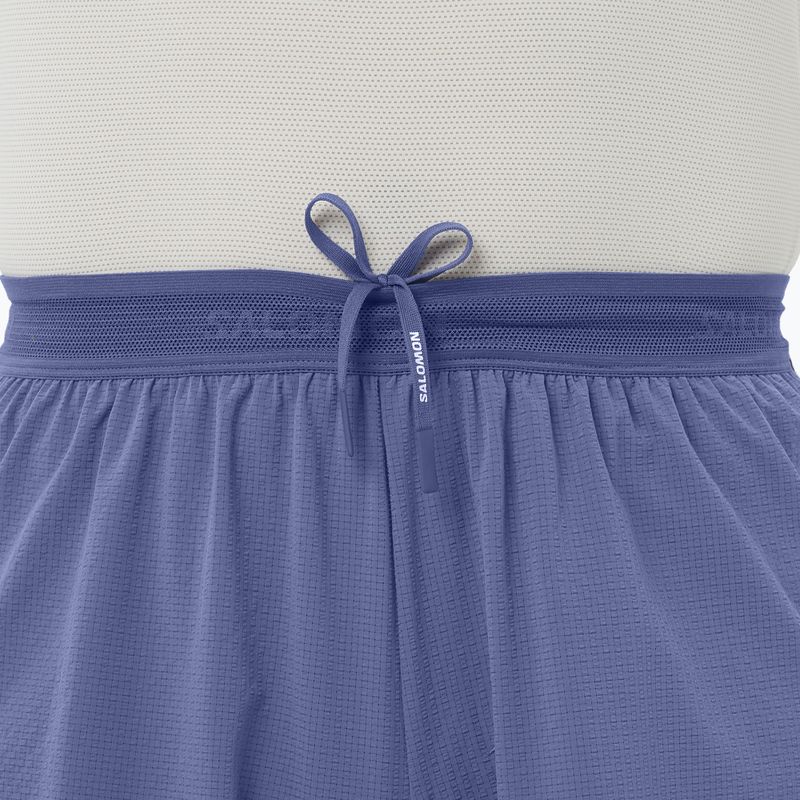 Pantaloncini da corsa da uomo Salomon Sense Aero Stow 5" marlin 3