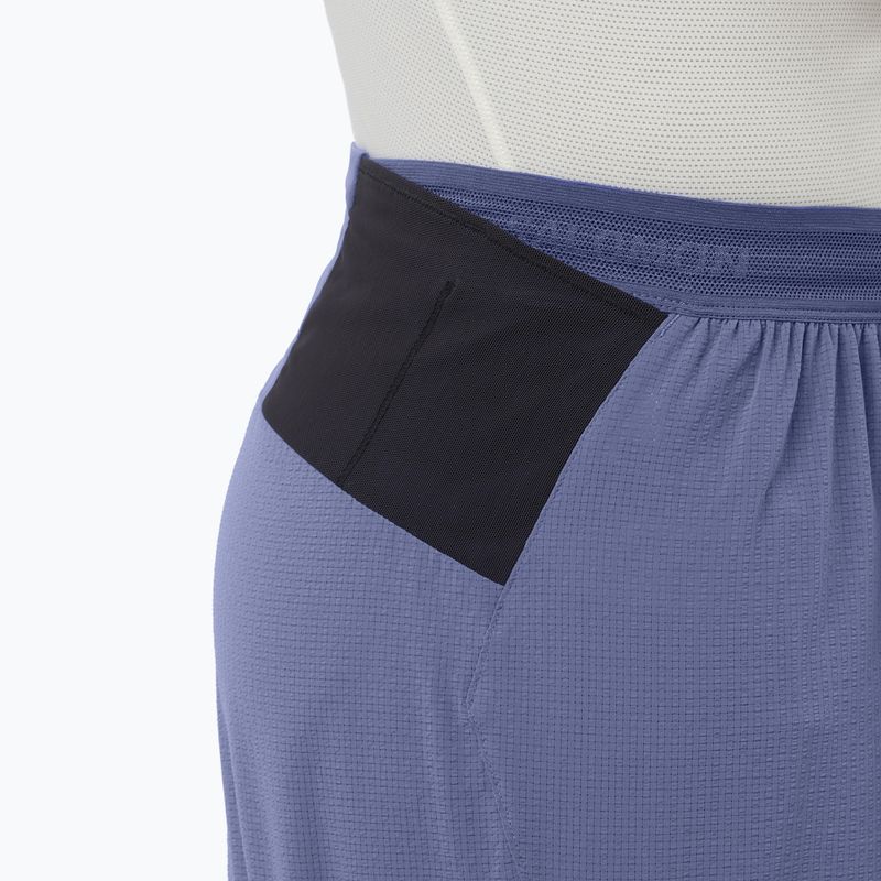 Pantaloncini da corsa da uomo Salomon Sense Aero Stow 5" marlin 5