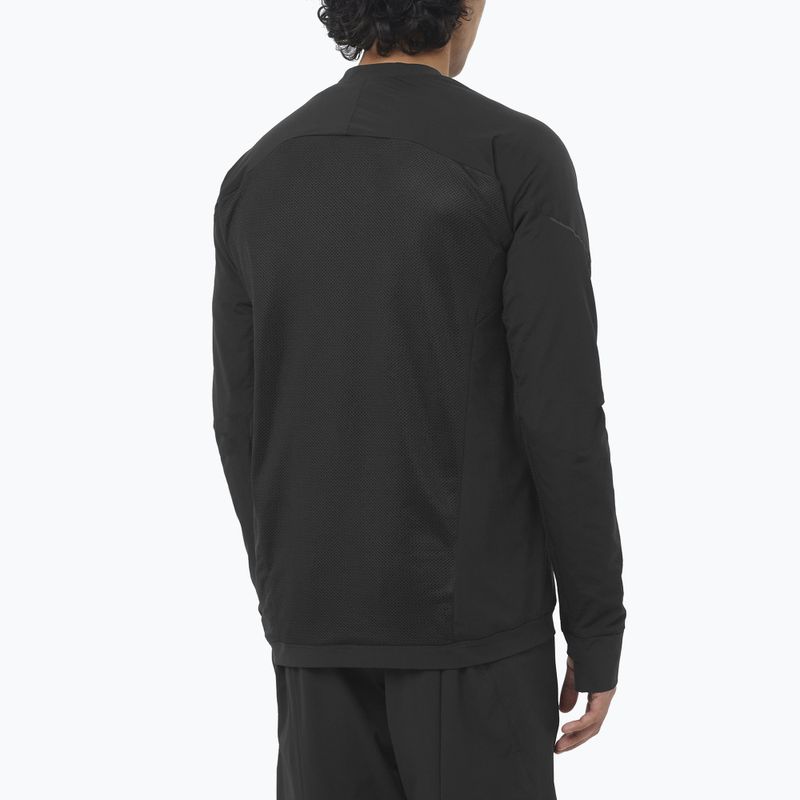 Felpa da corsa uomo Salomon Ultra Fleece Deep Black 2