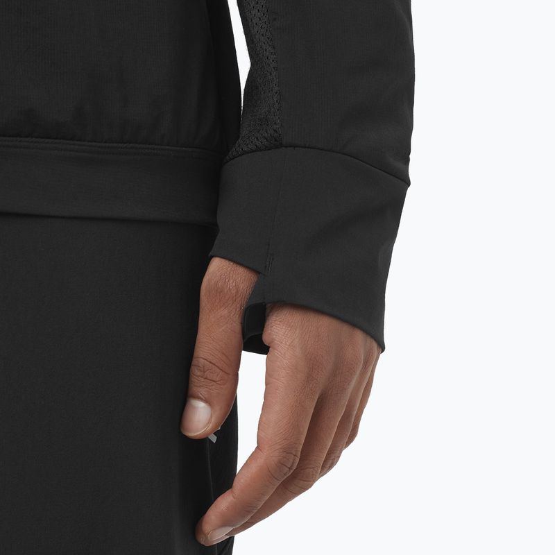 Felpa da corsa uomo Salomon Ultra Fleece Deep Black 6