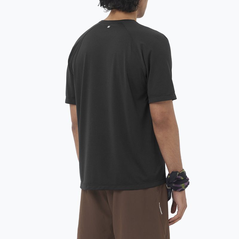 Maglietta da running da uomo Salomon Shakeout Core GFX deep black 2