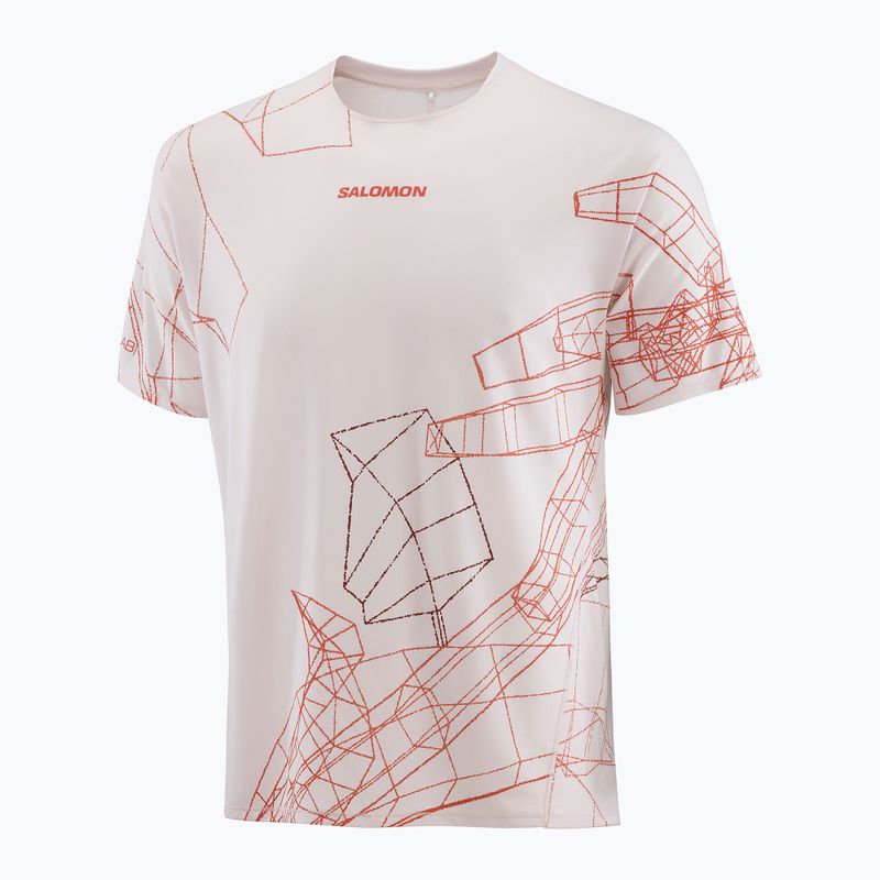 Maglietta da running da uomo Salomon S/Lab Speed Tee lilac ash/fiery red 4