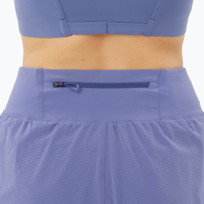 Pantaloncini da corsa da donna Salomon Sense Aero Stow 4" marlin 4