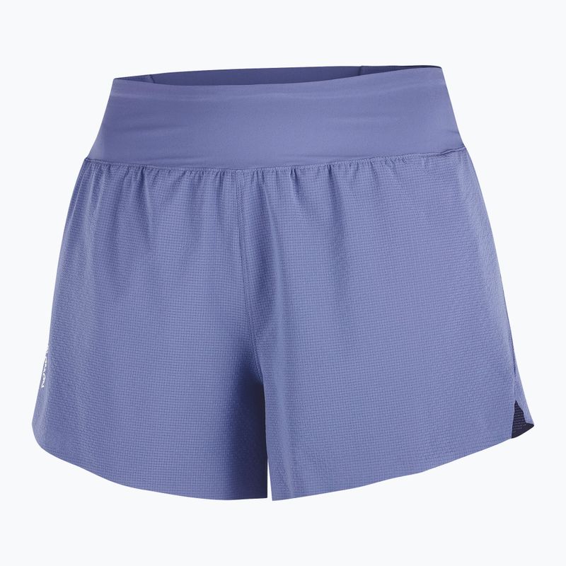 Pantaloncini da corsa da donna Salomon Sense Aero Stow 4" marlin 5