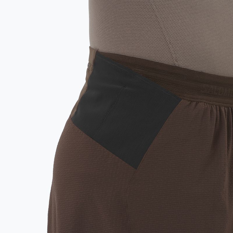 Pantaloncini da corsa da uomo Salomon Sense Aero Stow 5 "coffee bean" 6