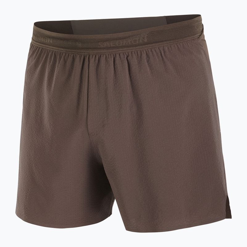 Pantaloncini da corsa da uomo Salomon Sense Aero Stow 5 "coffee bean" 7