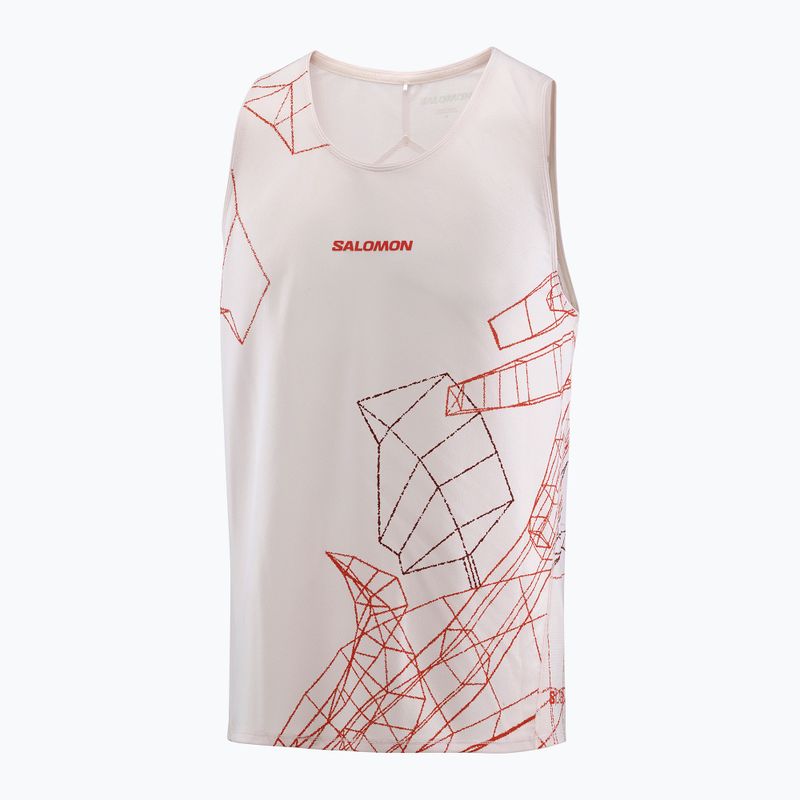 Maglietta da running da uomo Salomon S/Lab Speed Tee lilac ash/fiery red 4