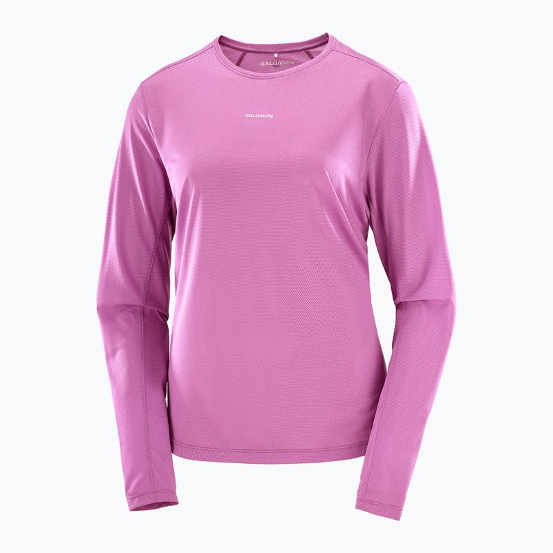 Maglia a maniche lunghe da running da donna Salomon Shakeout Core iris orchid 3