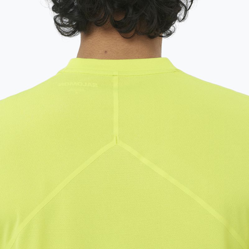 Maglietta da running da uomo Salomon Sense Aero SS Tee GFX acid lime 4
