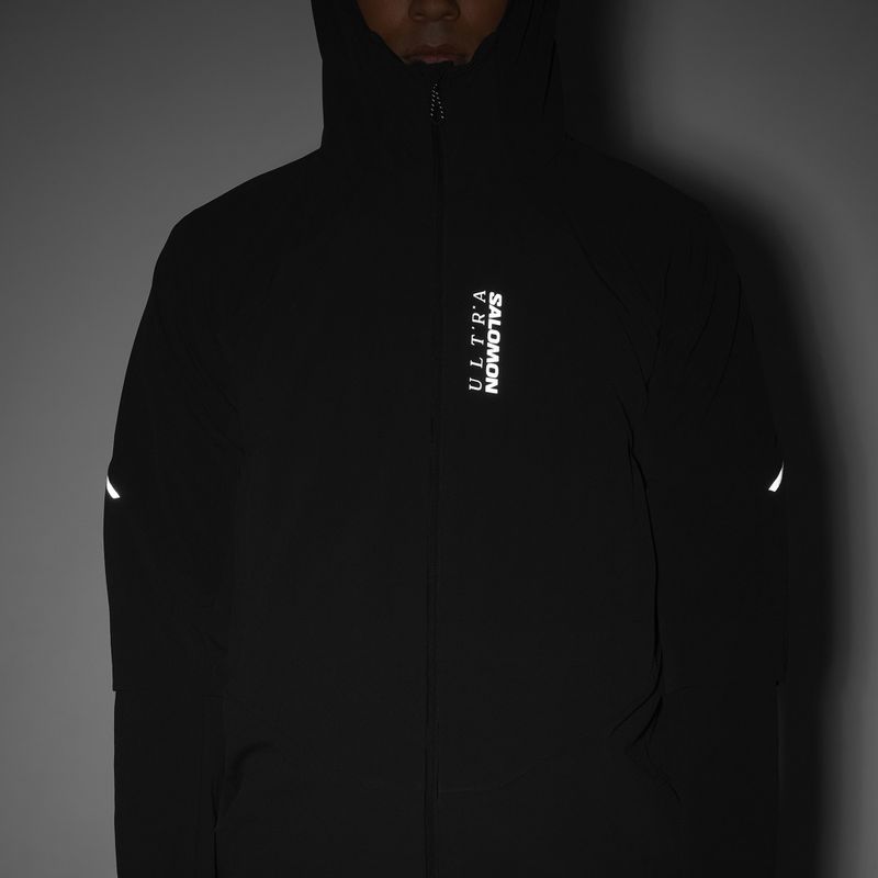 Giacca da corsa da uomo Salomon Ultra Softshell Jacket deep black 7