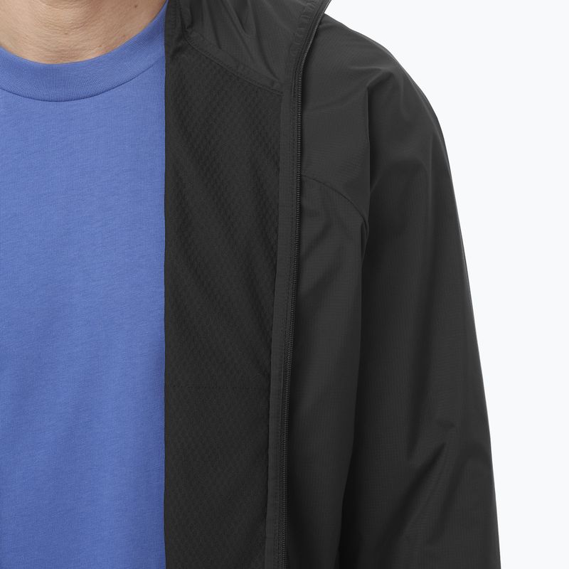 Giacca antivento da uomo Salomon Outwind Full Zip nero profondo 6