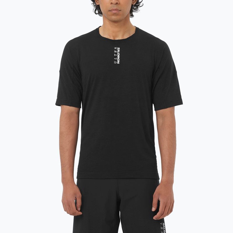 Maglietta da running da uomo Salomon Ultra Tee deep black