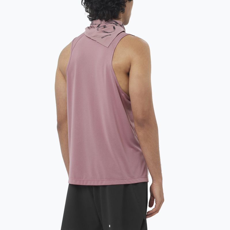 Canotta da running da uomo Salomon Shakeout Core Tank dusky orchid 2