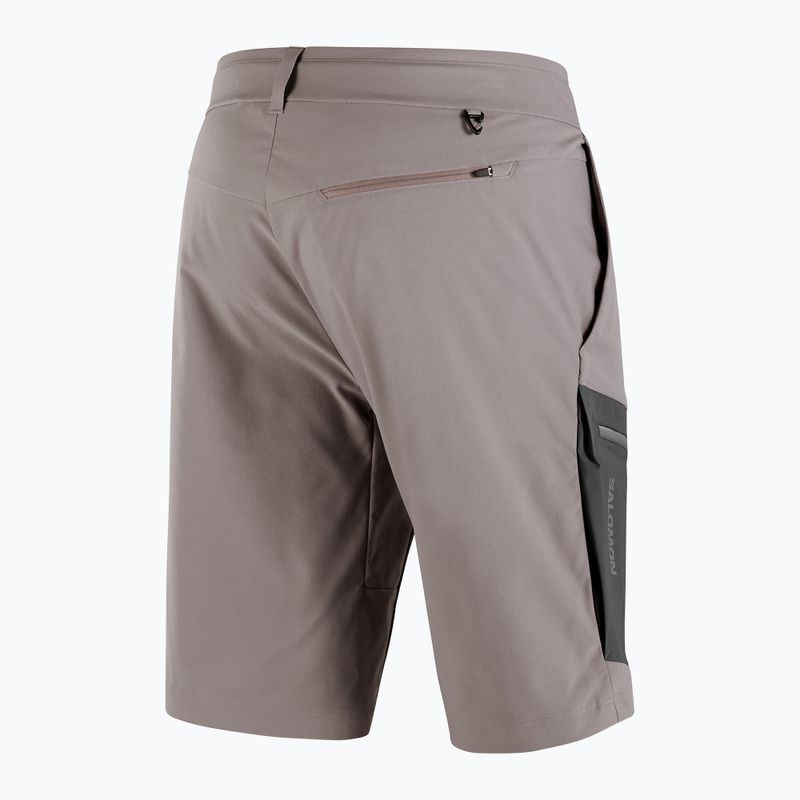 Pantaloncini da trekking da uomo Salomon Outerpath Utility iron 9