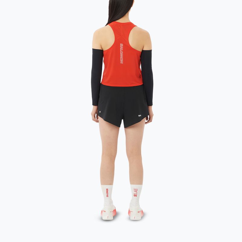 Canotta da corsa da donna Salomon Sense Aero Short Tank fiery red 2