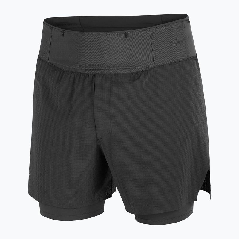 Pantaloncini da corsa da uomo Salomon Sense Aero 2IN1 5" deep black 8