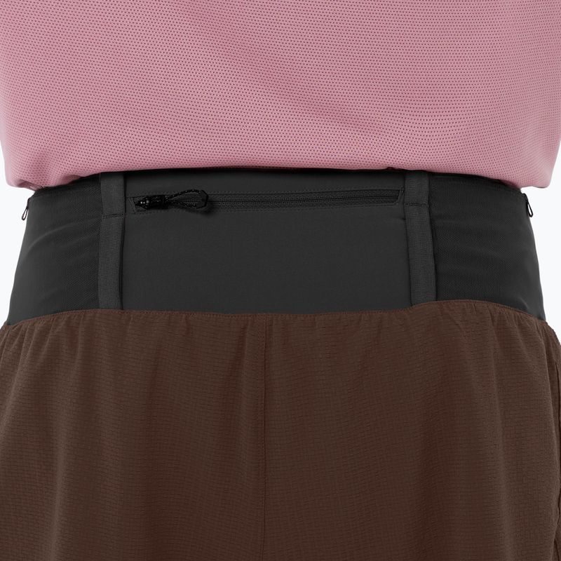 Pantaloncini da corsa da uomo Salomon Sense Aero 2IN1 5 "coffee bean" 5