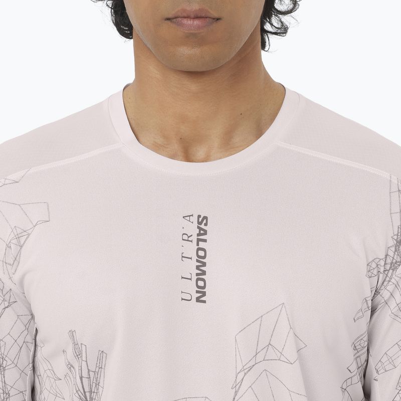 Maglietta da running da uomo Salomon S/Lab Ultra Tee Aop lilac ash 3