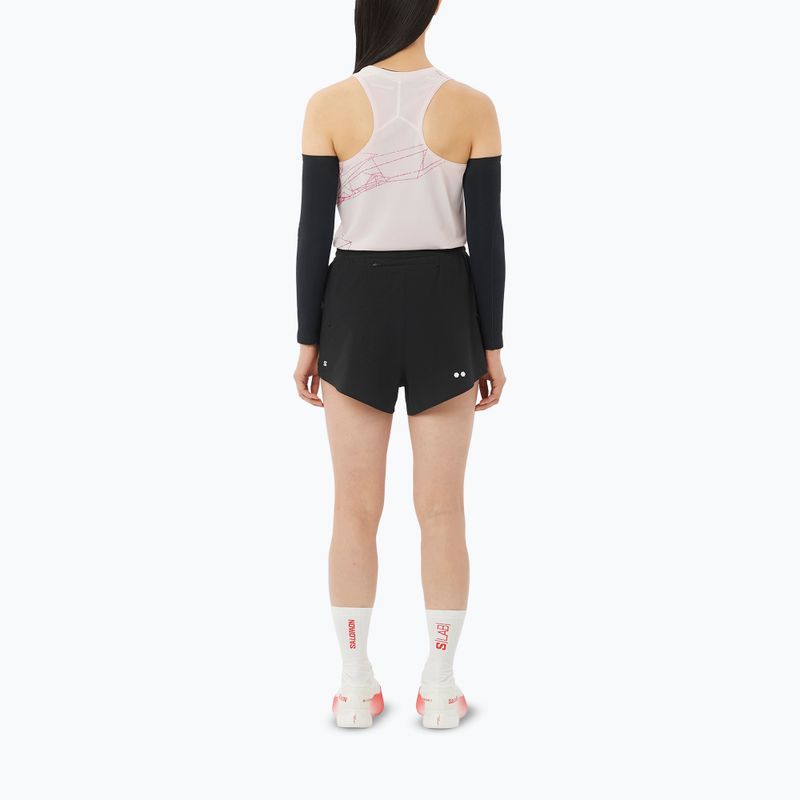 Pantaloncini da corsa da donna Salomon Sense SPLT 3" deep black 2