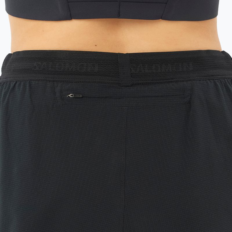 Pantaloncini da corsa da donna Salomon Sense SPLT 3" deep black 5