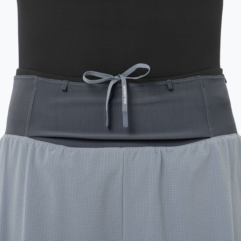 Pantaloncini da corsa da uomo Salomon Sense Aero 2IN1 5 "trade winds" 3