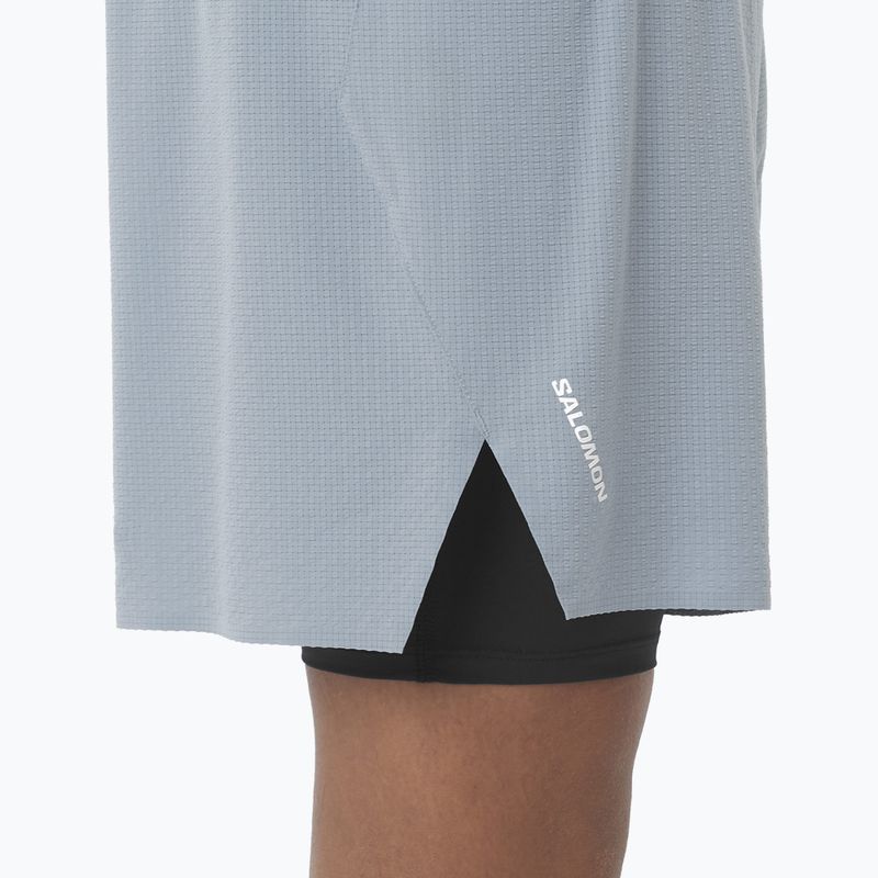 Pantaloncini da corsa da uomo Salomon Sense Aero 2IN1 5 "trade winds" 6
