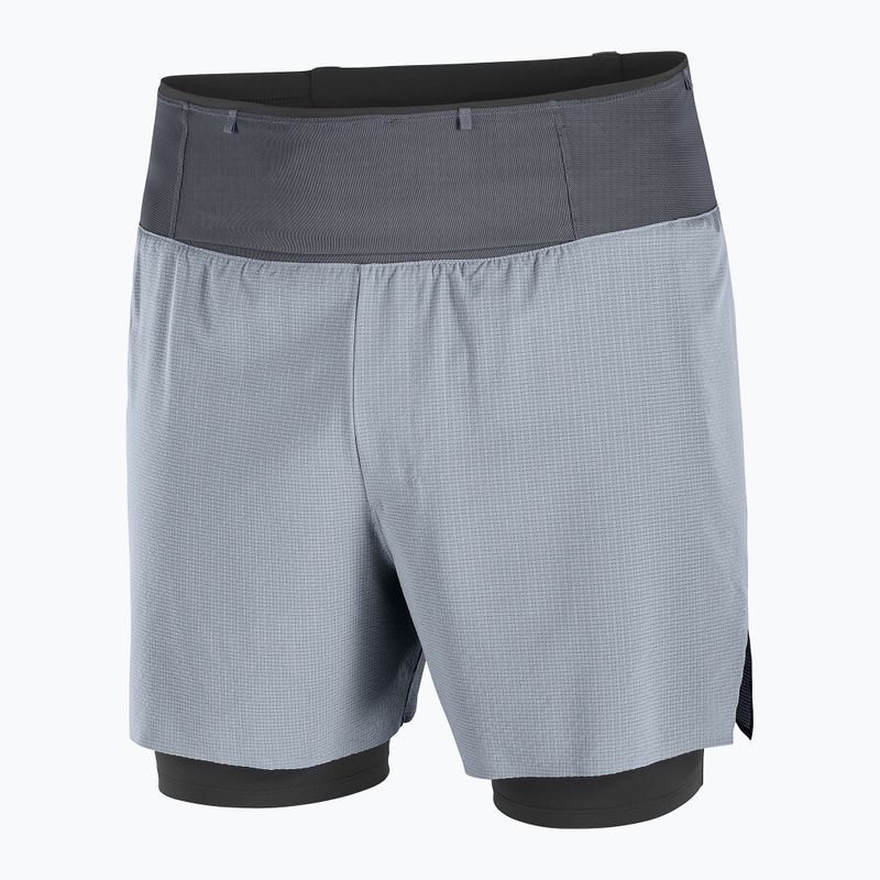 Pantaloncini da corsa da uomo Salomon Sense Aero 2IN1 5 "trade winds" 7