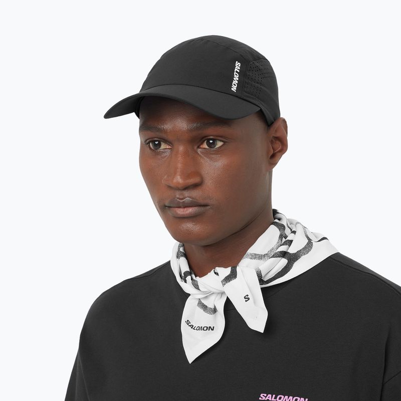 Cappellino con visiera Salomon Shakeout deep black 4