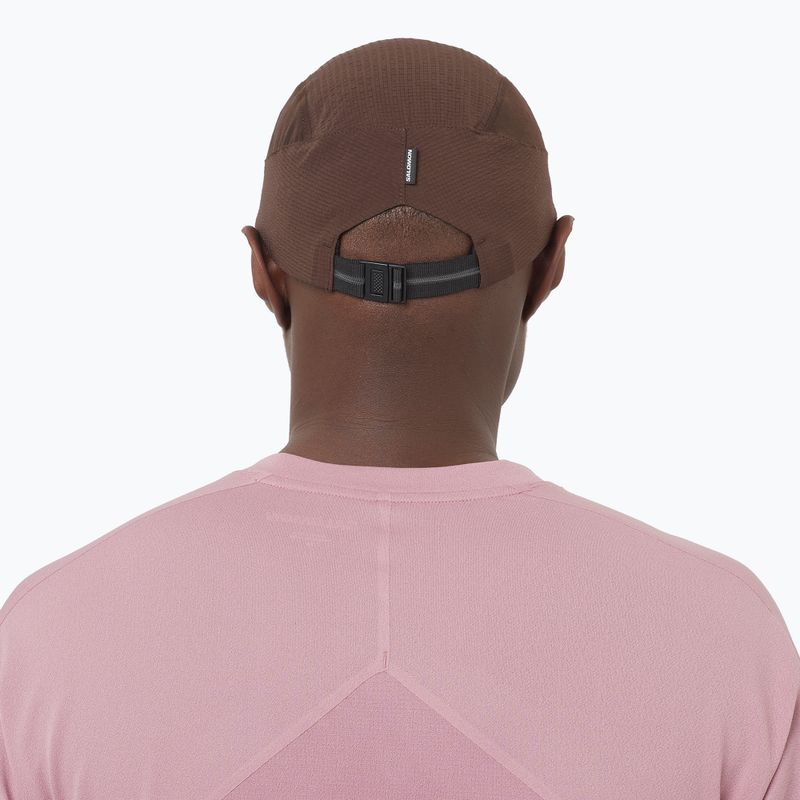 Cappellino con visiera Salomon Sense Aero coffee bean 5