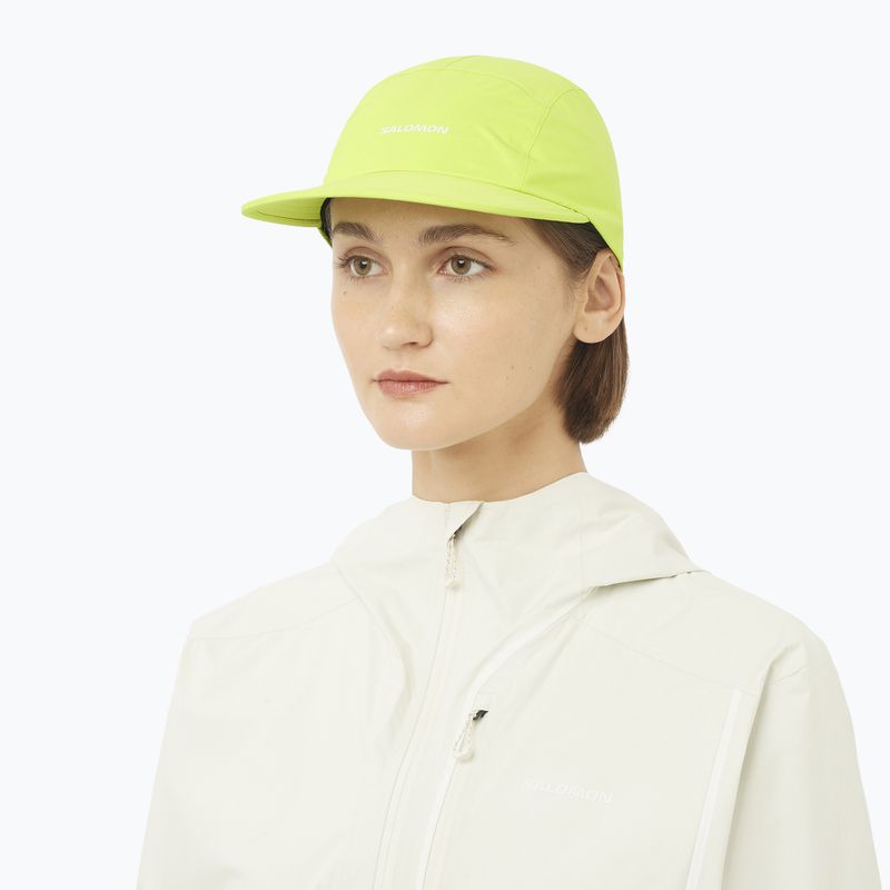 Cappellino con visiera Salomon Bonatti Pro 5 Panel acid lime 2
