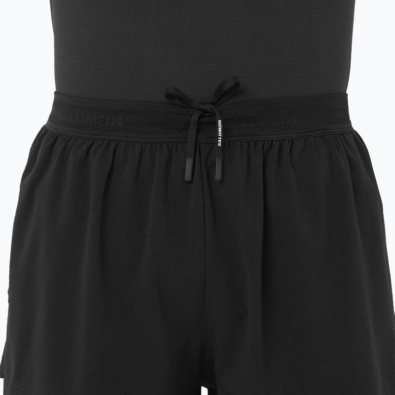 Pantaloncini da corsa da uomo Salomon Aero SPLT 3" deep black 3