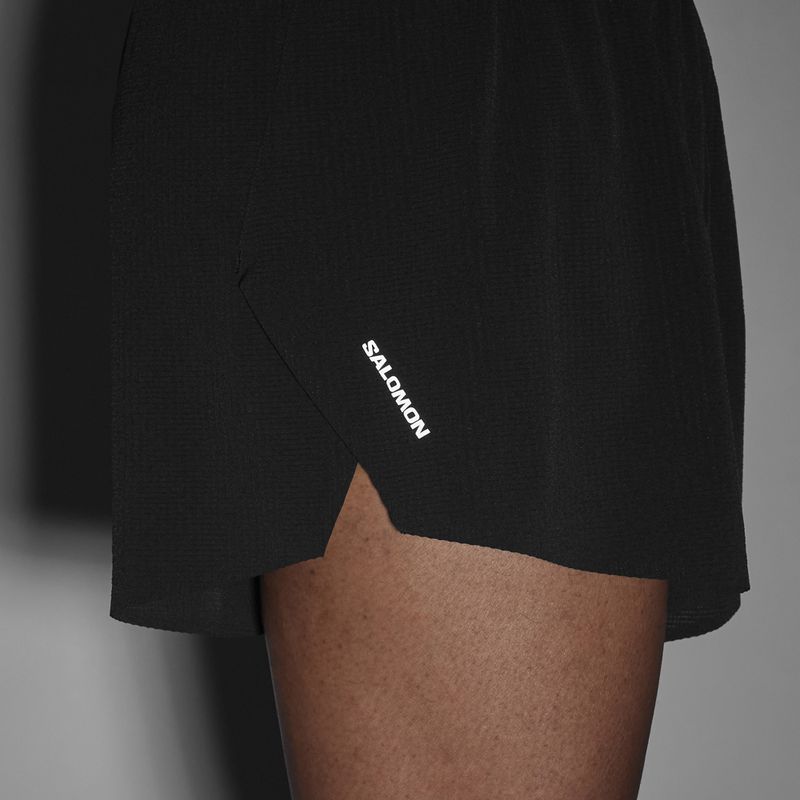Pantaloncini da corsa da uomo Salomon Aero SPLT 3" deep black 5