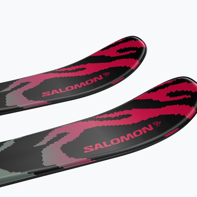 Sci alpini da bambino + attacchi Salomon QST Jr Black XS + C5 GW black/neon punch 6