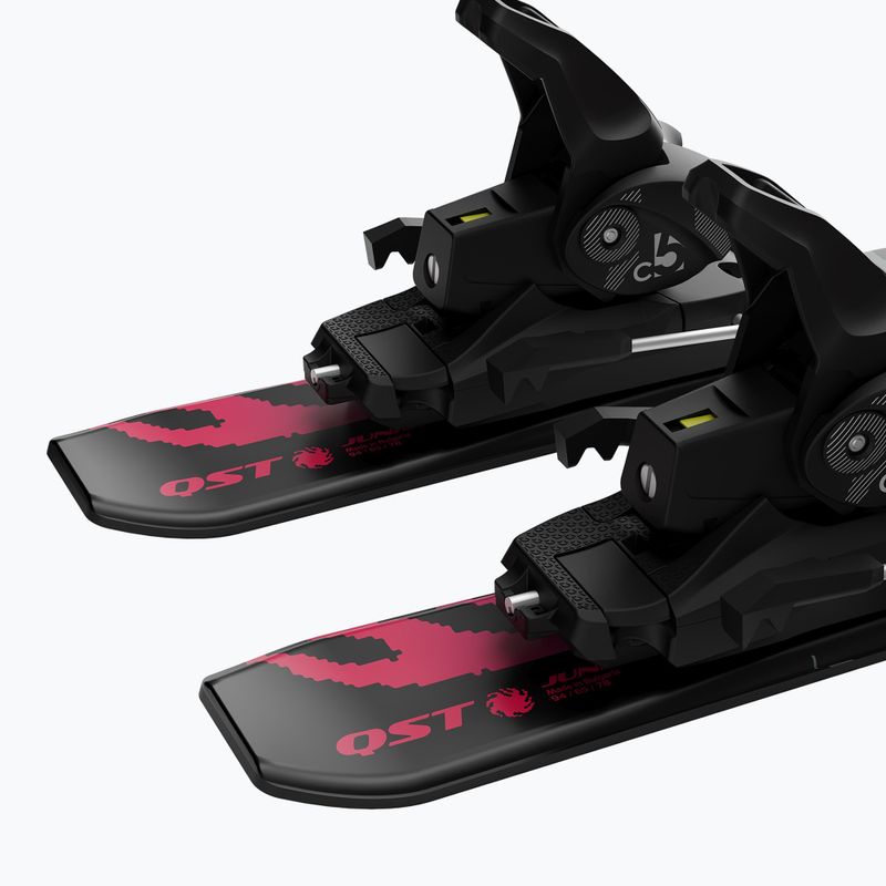 Sci alpini da bambino + attacchi Salomon QST Jr Black XS + C5 GW black/neon punch 7