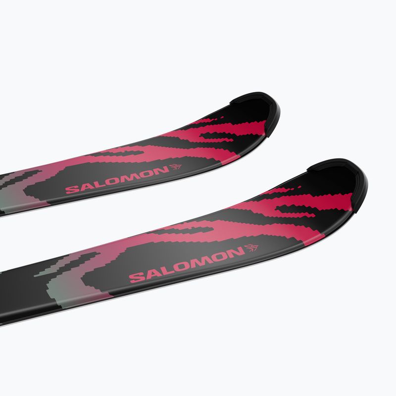 Sci alpini da bambino + attacchi Salomon QST Jr Black S + C5 GW black/neon punch 6