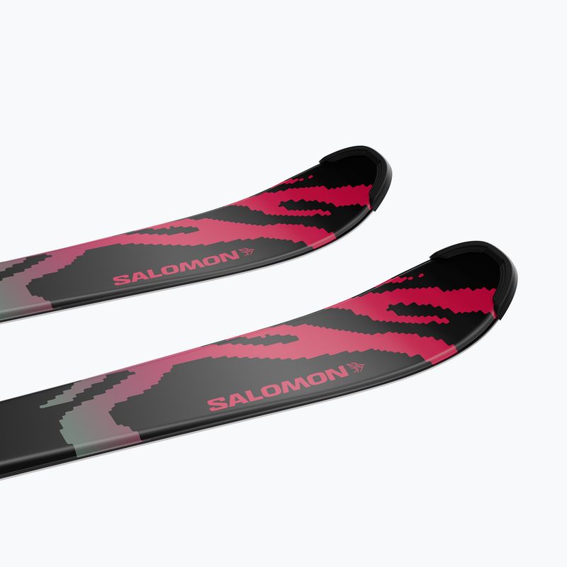 Sci alpini da bambino + attacchi Salomon QST Jr Black M + C5 GW black/neon punch 7
