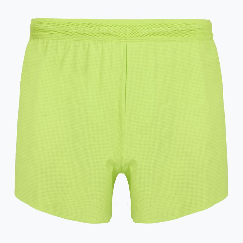 Pantaloncini da running da uomo Salomon Sense Aero SPLT 3 "acid lime"