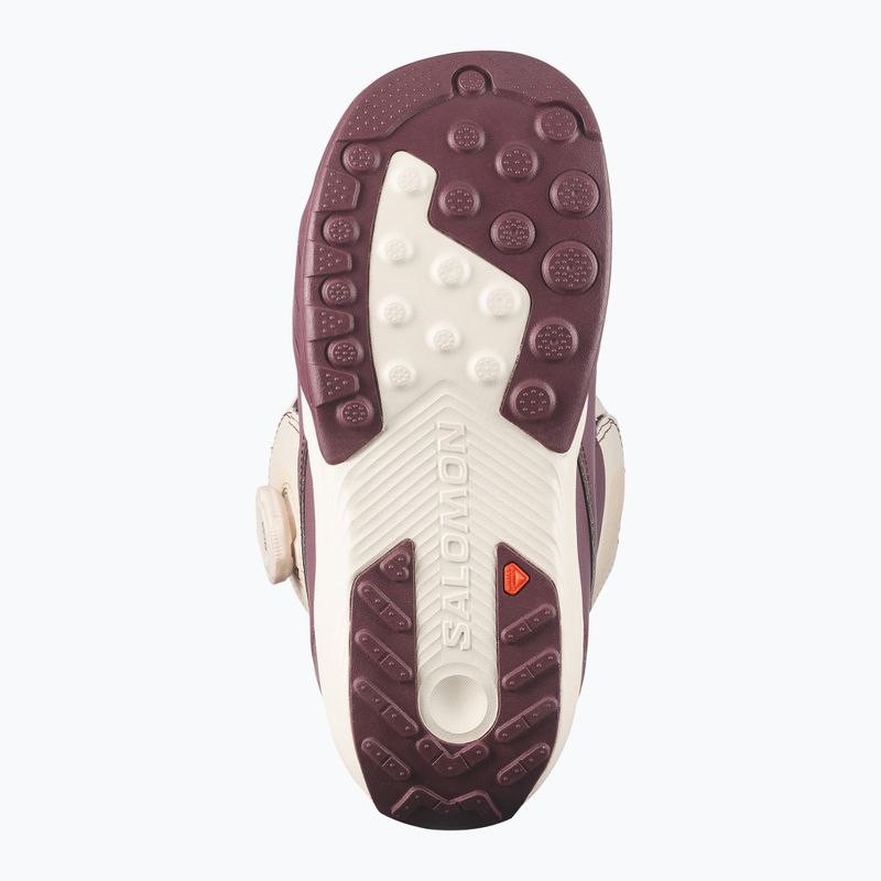 Scarponi da snowboard donna Salomon Kiana Dual Boa W huckleberry/dawn pink/almond milk 4