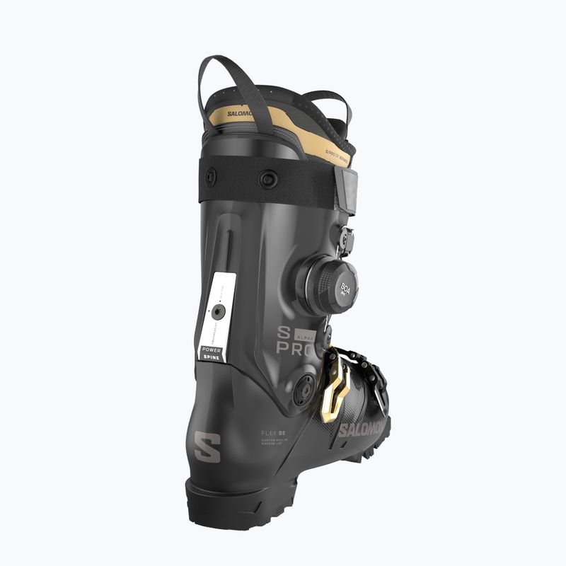 Scarponi da sci donna Salomon S/Pro Alpha C Boa 95 W black/gold met./dark grey met 4