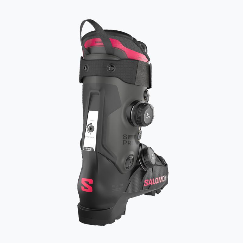Scarponi da sci donna Salomon S/PRO Supra Dual Boa 115 W black/beluga met/raspberry 4