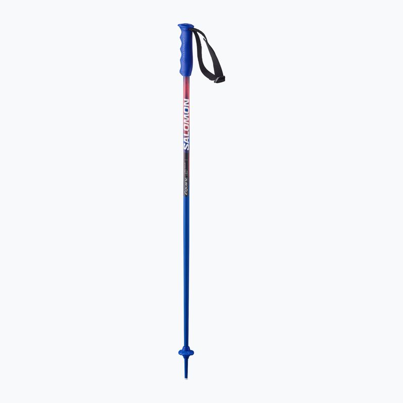 Bastoncini da sci bambini Salomon Equipe ALU Jr race blue/red 2
